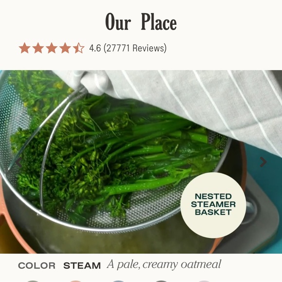 Our Place Always Pan & x2 Spruce Steamers - Picture 13 of 16